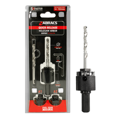 Abracs Quick Release Hole Saw Arbour