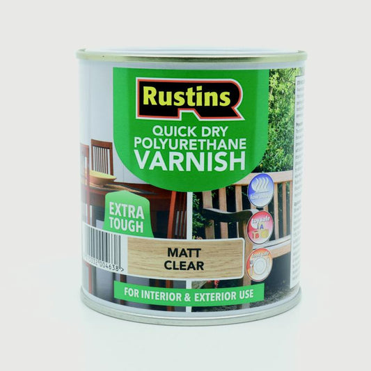 Rustins Quick Dry Polyurethane Varnish Matt Clear