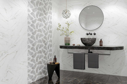 Golden Tile Nero E Bianco Gloss Wall Tile 30 x 60cm