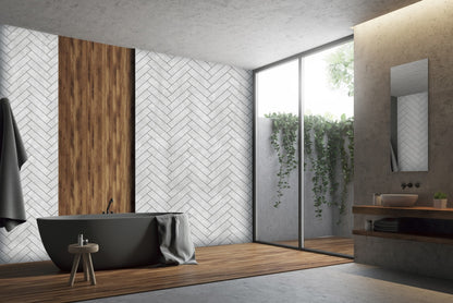 Giavani Chevron Grey Wall Panels