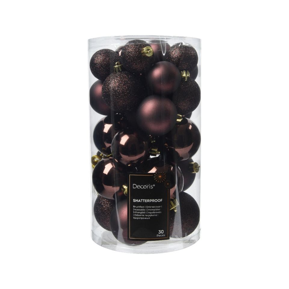 Kaemingk Shatterproof Baubles Tube 30