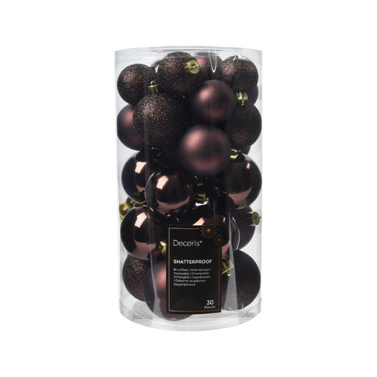 Kaemingk Shatterproof Baubles Tube 30