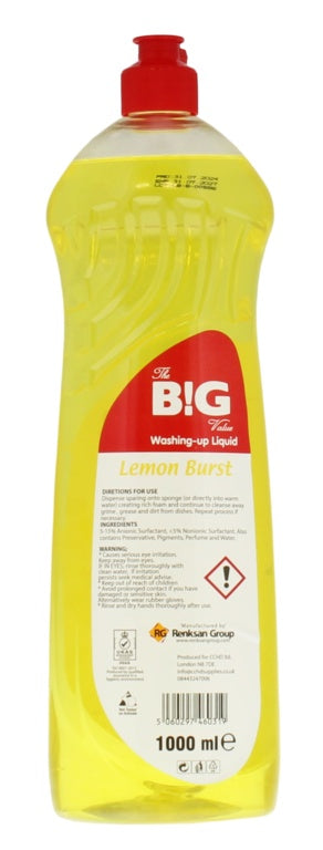 BG Washing Up Liquid 1L