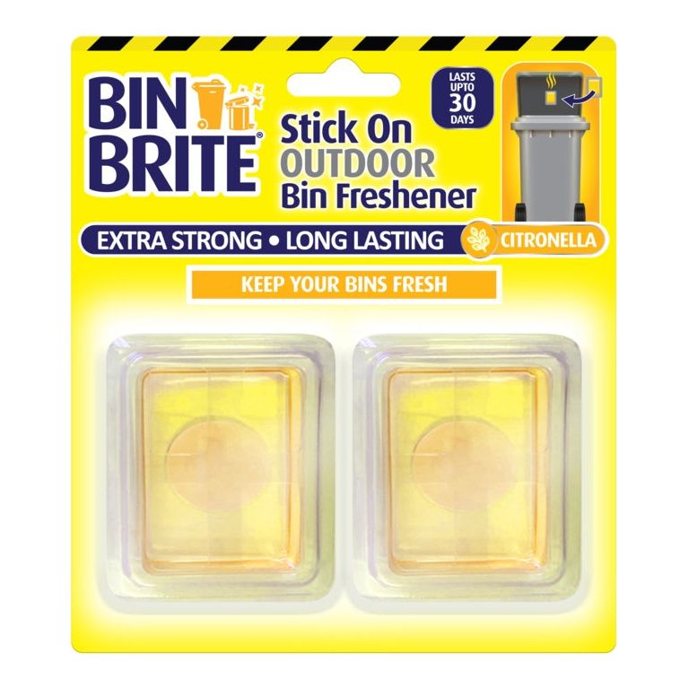 Bin Brite Citronella Stick On Freshener Large Pack 2