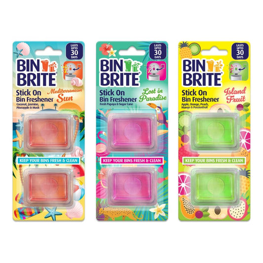 Bin Brite Stick On Freshener Pack 2