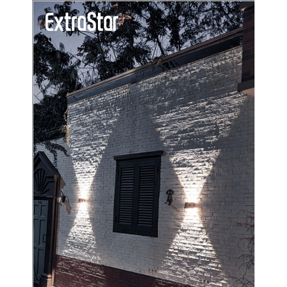 ChatGPT Extrastar LED Solar Up & Down Wall Lamp Warm White 3000K