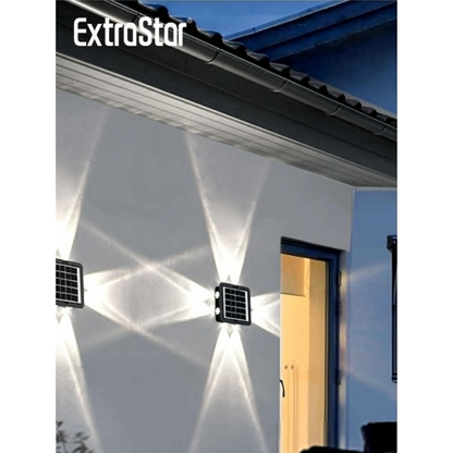 Extrastar LED Solar 4 Way Wall Lamp