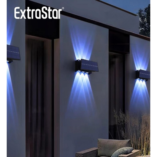 Extrastar LED Solar 4 Way Wall Lamp