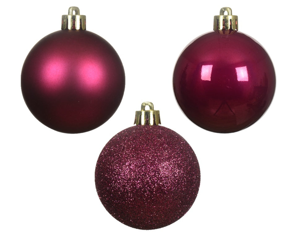 Kaemingk Shatterproof Baubles 6cm Tube 10