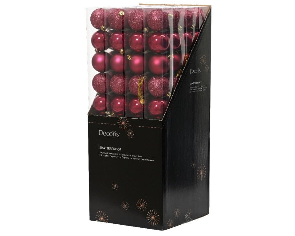 Kaemingk Shatterproof Baubles 6cm Tube 10