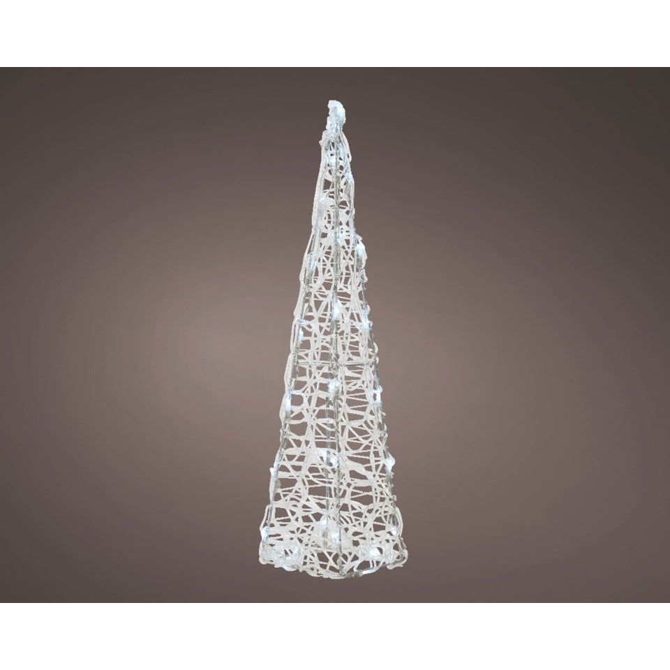 Kaemingk Acrylic Pyramid Cool White Lights