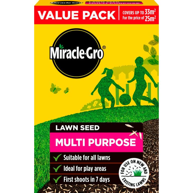 Miracle-Gro® Multi Purpose Lawn Seed 33m2 Value Pack