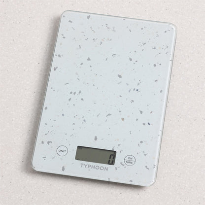 Typhoon White Quartz Effect Digital Scale