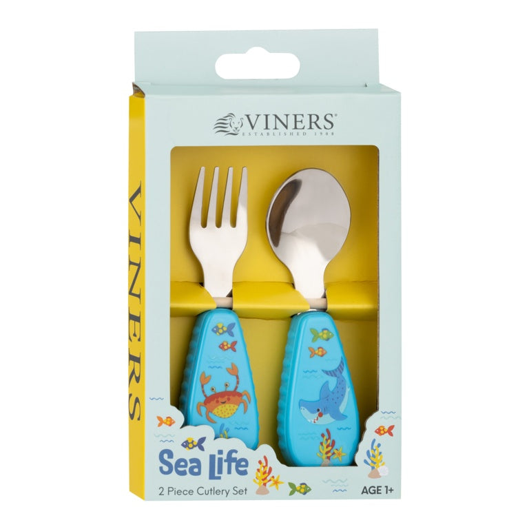 Viners Sea Life Kids Cutlery Set Gift Box 2 Piece