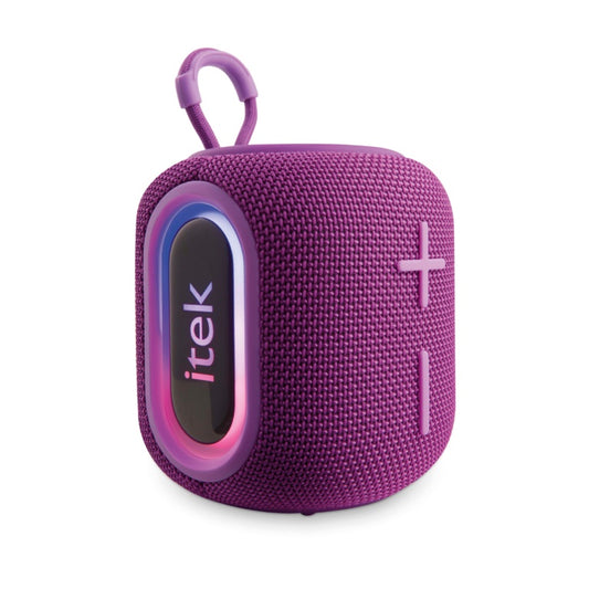 iTek Bluetooth Purple Speaker &amp; LED Lights (5W)