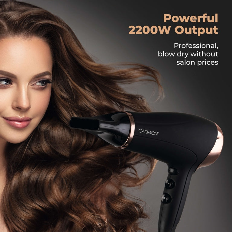 Carmen Noir 11 Travel Hair Dryer