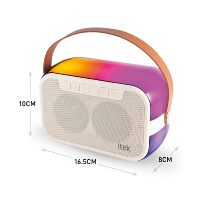 Itek Portable Bluetooth Speaker With 2 Microphones