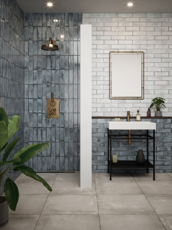 Johnson Tiles Melrose Slate Gloss Wall Tile 245 x 75mm 0.99m²