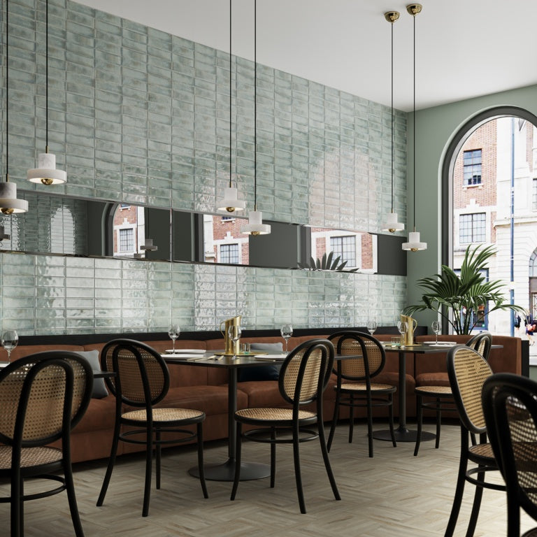 Johnson Tiles Melrose Moss Gloss Wall Tile 245 x 75mm 0.99m²