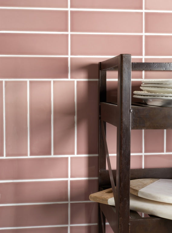 Johnson Tiles South Bank Blossom Gloss Field Tile 245 x 75mm 0.99m²