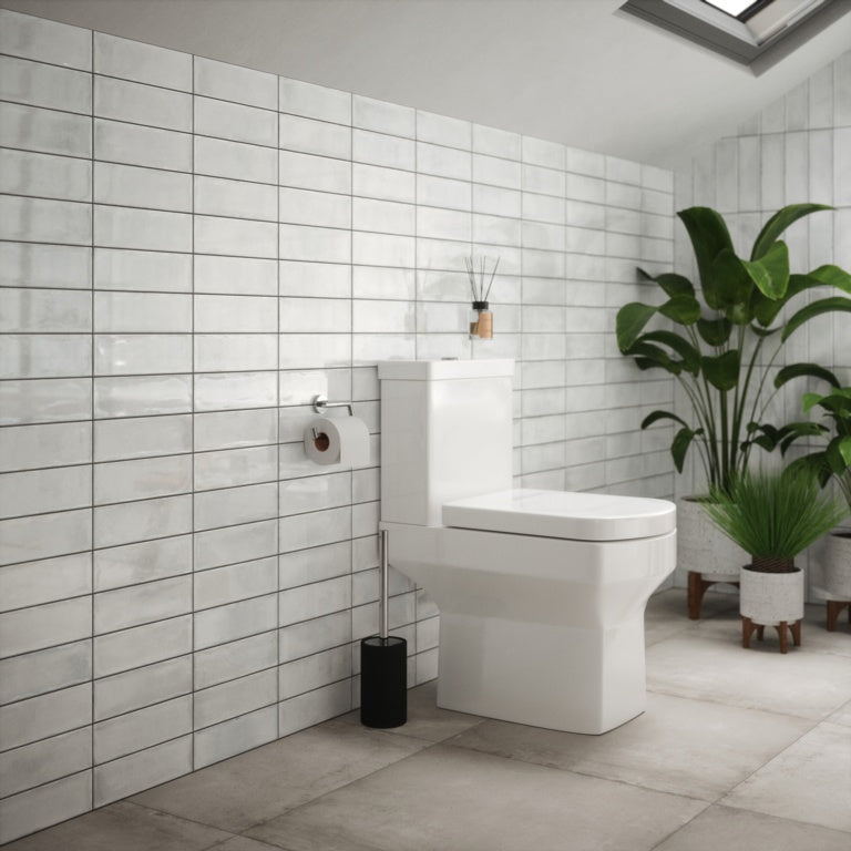 Johnson Tiles Melrose Bone Gloss Wall Tile 245 x 75mm 0.99m²