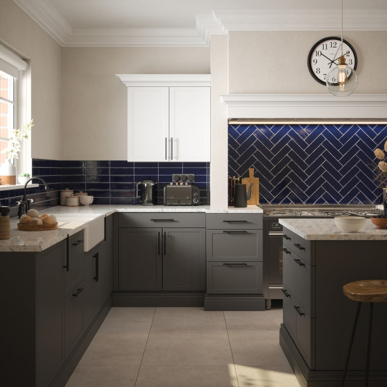 Johnson Tiles 1901 Caulden Indigo Wall Tile 245 x 75mm