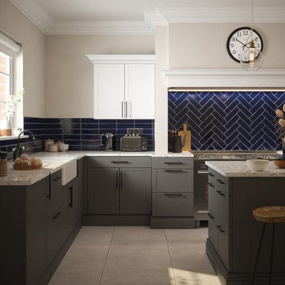 Johnson Tiles 1901 Caulden Indigo Wall Tile 245 x 75mm