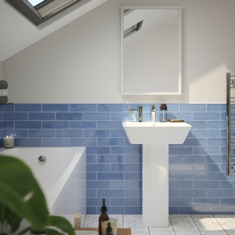 Johnson Tiles 1901 Marsden Blue Wall Tile 245 x 75mm 0.99m²