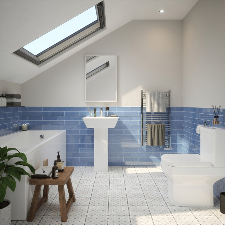 Johnson Tiles 1901 Marsden Blue Wall Tile 245 x 75mm 0.99m²