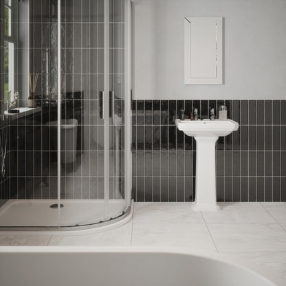 Johnson Tiles 1901 Boote Black Wall Tile 245 x 75mm 0.99m²