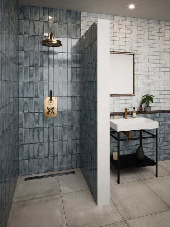 Johnson Tiles Melrose Stone Gloss Wall Tile 245 x 75mm 0.99m²