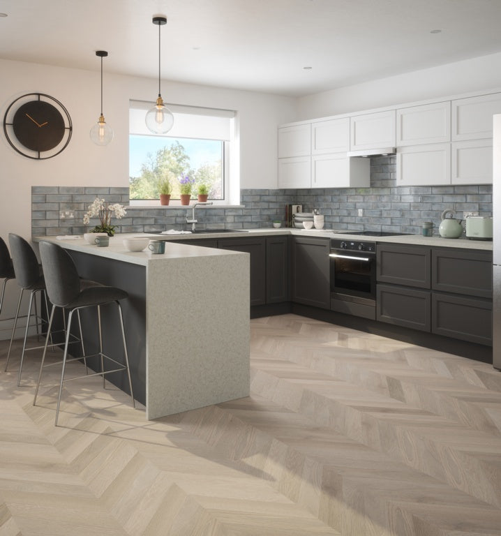 Johnson Tiles Melrose Pewter Gloss Wall Tile 245 x 75mm 0.99m²