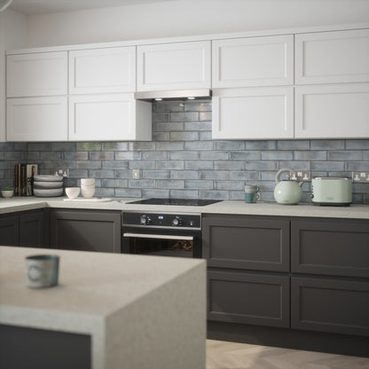 Johnson Tiles Melrose Pewter Gloss Wall Tile 245 x 75mm 0.99m²