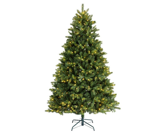 Kaemingk Freiburg Pine With Warm White & Multi LEDs 240cm