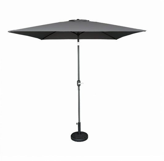 Pagoda 2.2 x 2.2m Square Aluminium Crank & Tilt Parasol Grey