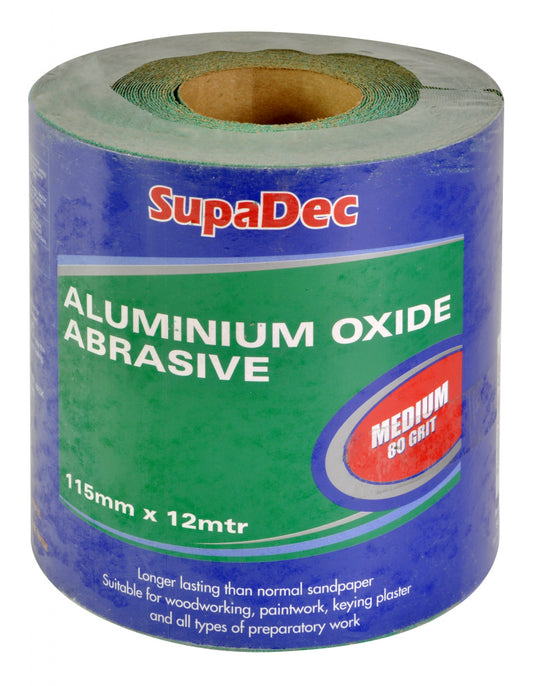 SupaDec Aluminium Oxide Roll Medium Grade, 80 Grit, 12m