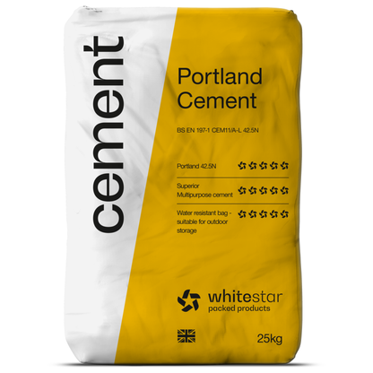 Whitestar 42.5n Cement 25kg Plastic Bag