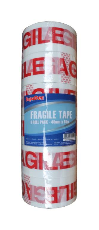SupaDec Fragile Tape 48mm  X 50mtr