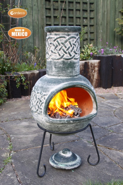 Gardeco Mexican Chimenea Celtic Theme