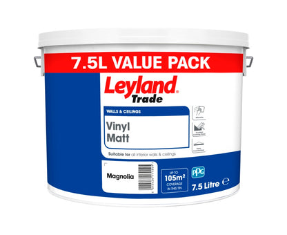 Leyland Trade Vinyl Matt 7.5L Magnolia