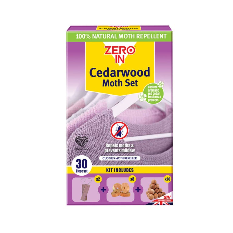 Zero In Cedarwood Moth Repellent Set