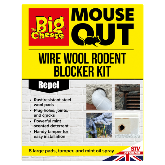 The Big Cheese Wire Wool Rodent Blocker Kit