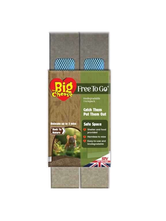 The Big Cheese Free To Go Biodegradable Mouse Trap