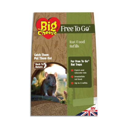 The Big Cheese Free To Go Rat Food Refills 20g x 15