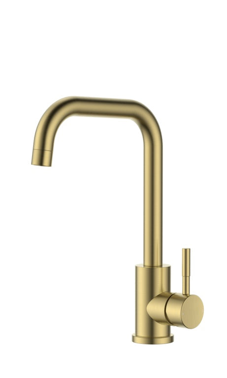 Reginox Selina Gold Swan Neck Single Lever Tap