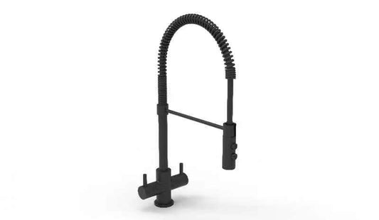 Reginox Titania Matt Black Dual Lever Chef Mixer Tap