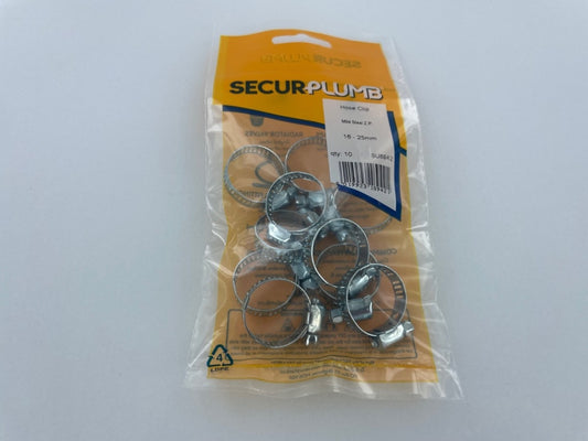 Securplumb Hose Clip 16-25mm Pack 10