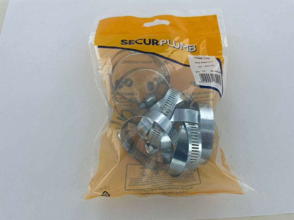 Securplumb Hose Clip 40-60mm Pack 10