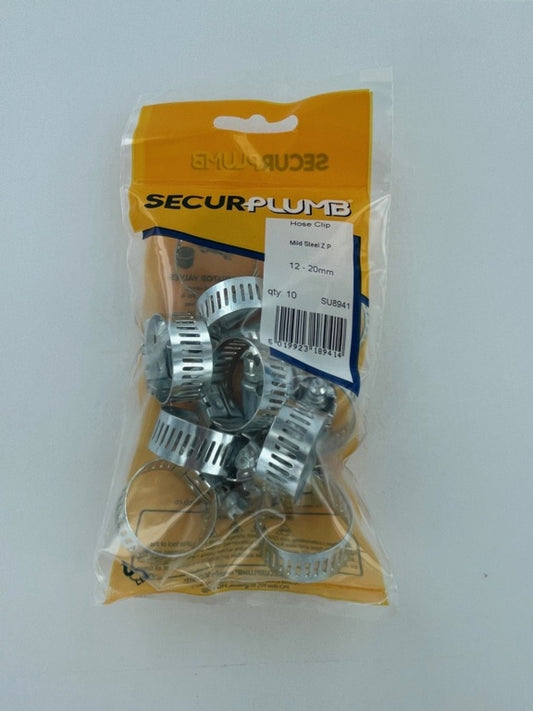 Securplumb Hose Clip 12-20mm Pack 10