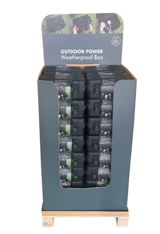 Securlec Waterproof 4 Gang 10m Extension Lead IP54 Display Unit of 32